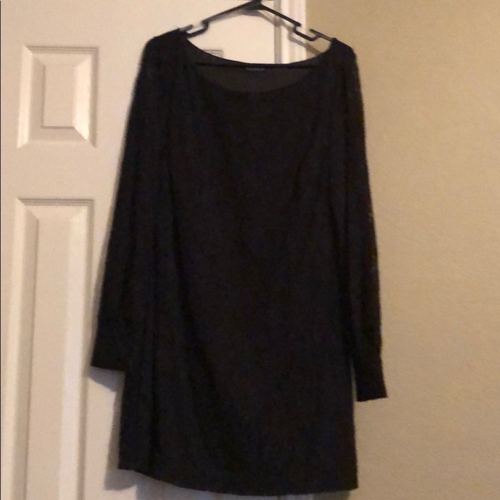 Black lace dress
